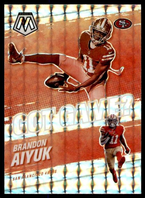 Panini Mosaic Silver Prizm Brandon Aiyuk Rookie San Francisco