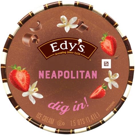 Dreyer S Edy S Neapolitan Ice Cream Tub Oz Kroger