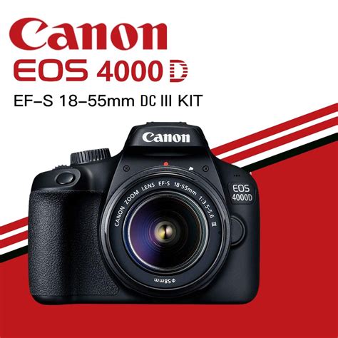 Canon Eos 4000d Digital Camera With Ef S 18 55 Dc Iii Lens Kit Set Shopee Philippines