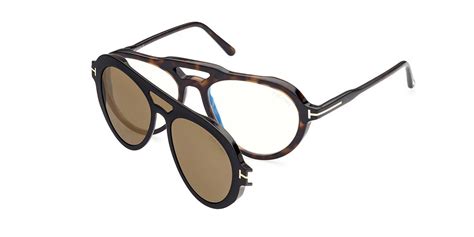 Tom Ford Ft5760 B Blue Light Block 052 Eyeglasses In Dark Havana Smartbuyglasses Usa