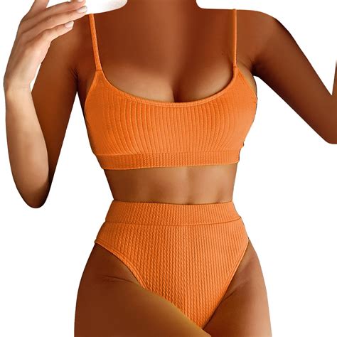 Sngxgn Women S Piece Bikini Set Wireless Swimsuit High Waisted