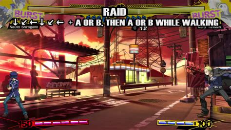 Persona 4 Arena Naoto Shirogane Gameplay Moves Youtube