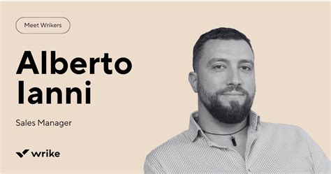Meet Wrikers Alberto Ianni Sales Manager