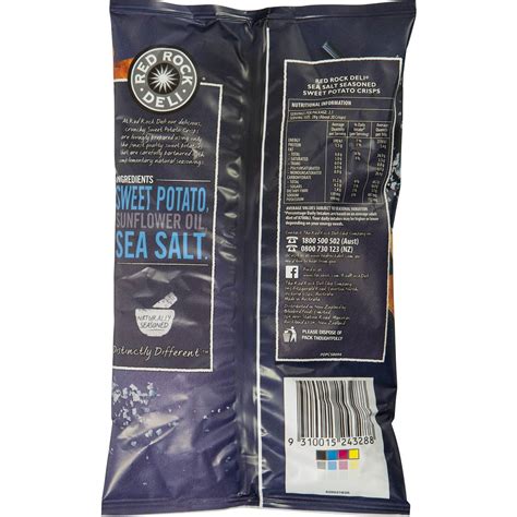 Red Rock Deli Chips Sea Salt 60g Woolworths