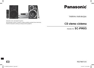 Vadovas Panasonic Sc Pmx Stereofoninis Rinkinys