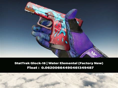 Stattrak Glock 18 Water Elemental Fn Csgo Skins Knives Video Gaming Gaming Accessories In