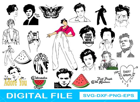 Harry Styles Bundle Svg Harry Styles Cricut Svg Harry Fine Etsy