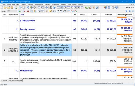 Tworzenie kosztorysów główne cechy i funkcje programu Rodos