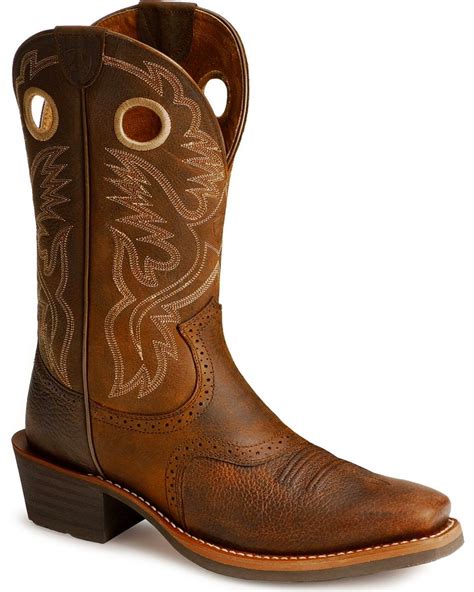 Ariat Men's Heritage Roughstock Western Boots - Narrow Square Toe - Country Outfitter