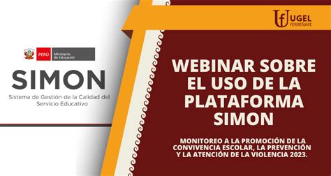 Webinar Sobre El Uso De La Plataforma Simon Campa As Unidad