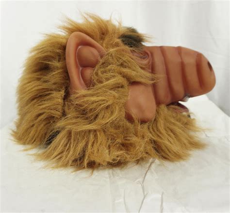 Vintage 80s Alf Mask Rubberlatexfur Halloween Costume Tv Show Alien