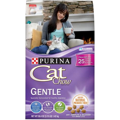 3 15 Lb Purina Cat Chow Sensitive Stomach Dry Cat Food Gentle