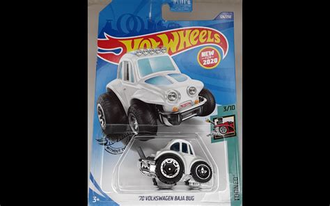 Hotwheels 70 Volkswagen Baja Bug White 3 10 Tooned 79246