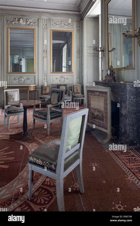 Fontainebleau, France - 16 August 2015 : Interior view of the ...