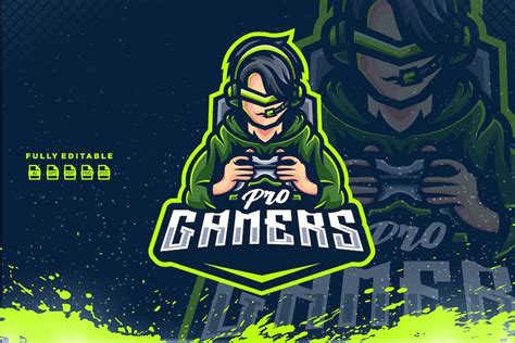 Pro Gamers Logo Gaming, Logos ft. game & computer - Envato Elements