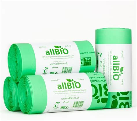 allBIO Müllbeutel 30 l biologisch abbaubar und kompostierbar 30 l