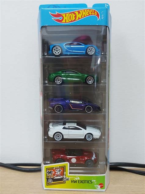 Set Hot Wheels Hw Exotics 5 Carrinhos Miniaturas Carro Hot Wheels Nunca Usado 55810006