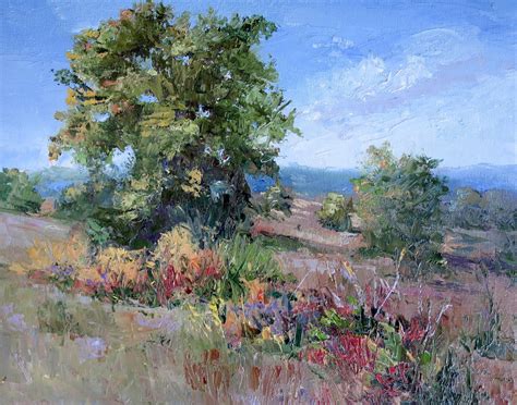 Artists Of Texas Contemporary Paintings And Art Hillside View