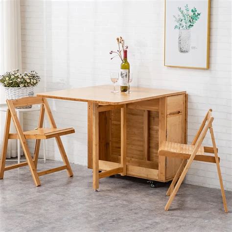 Mesa De Jantar Dobr Vel De Bambu Casa Pequeno Apartamento Retr Til Mesa