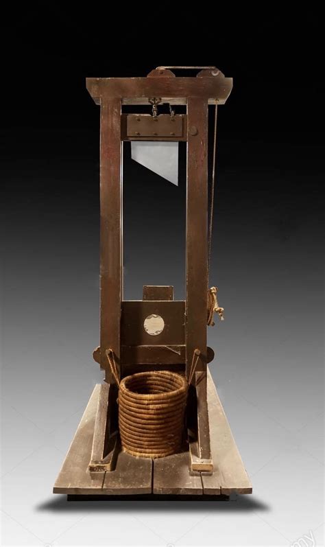 Model Of Guillotine Used During The French Revolution