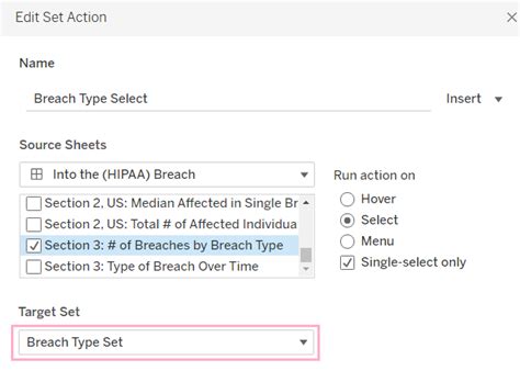 set action  data school