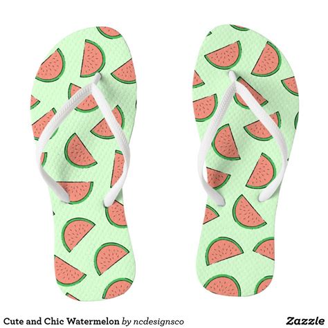 Cute And Chic Watermelon Flip Flops Ad Flipflops Watermelon Summer