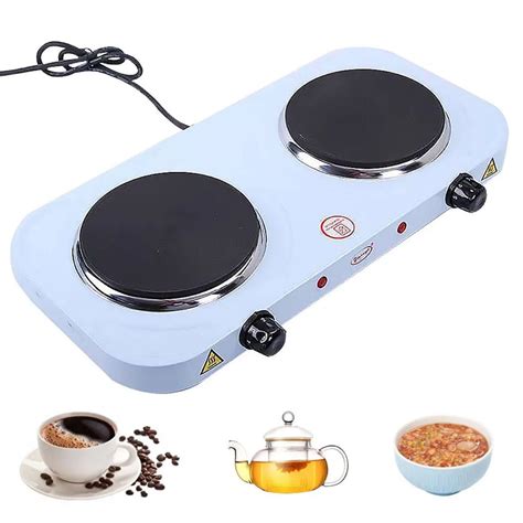 LUVCMFT Dual Burner Electric Hot Plate W Induction Stove V Portable Electric Stove