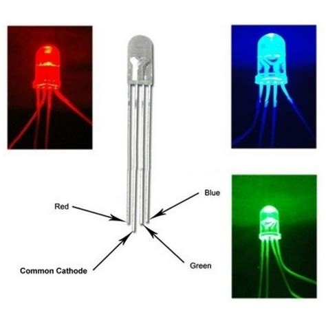 Rgb Led Mm Diffuus Common Cathode Rgbled Mmdif