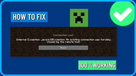 Fix Minecraft Internal Exception Javaioioexception An Existing