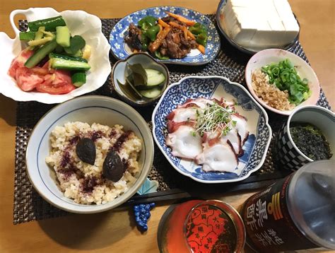 タコの刺身と黒にんにく玄米定食 豆腐日記【毎日豆腐食べてます】 Bloguru