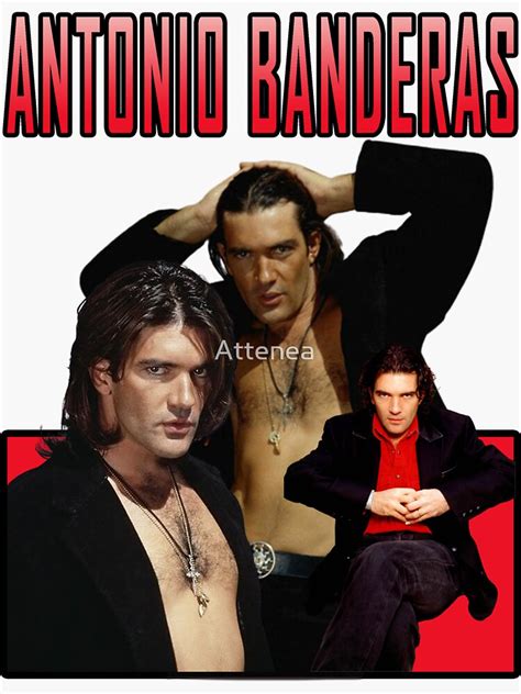 "Antonio Banderas 90s" Sticker for Sale by Attenea | Redbubble