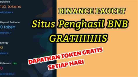 Freebinance Faucet Situs Penghasil Bnb Ll Dapat Bnb Gratis Tiap Hari Ll