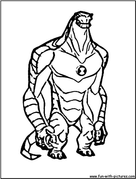 Ben 10 Alien Force Chromastone Coloring Pages