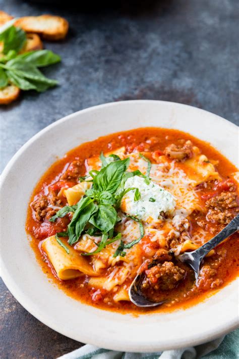 Instant Pot Lasagna Soup Slow Cooker Easy Peasy Meals