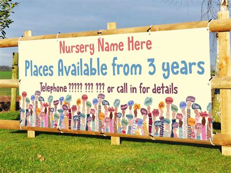 Nursery Places Available Banners Customisable Hfe Signs And Banners