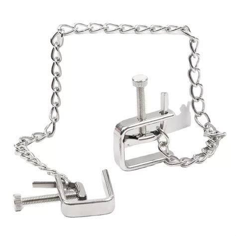Metal Chain Nipple Clips Breast Clip Sex Slaves Nipple Clamps Bondage Flirting Women Sex Toy