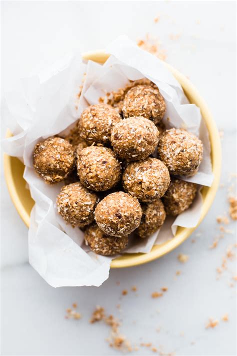 Toasted Coconut Bliss Balls Recipe Paleo Vegan