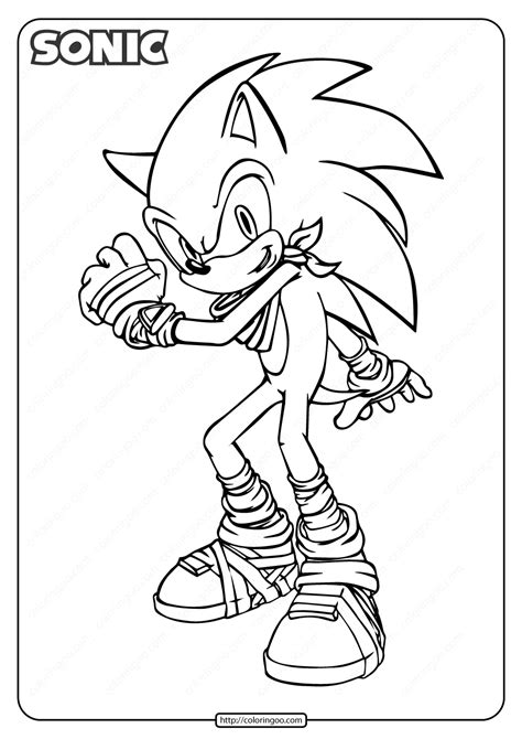 Sonic Coloring Pages Free Pdf Printables