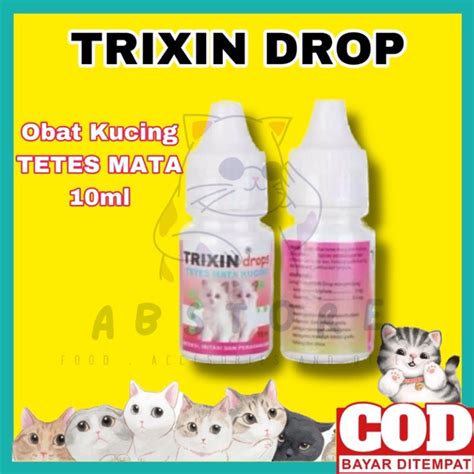 Jual Trixin Drop Ml Obat Tetes Mata Kucing Cat Kitten Ml Shopee