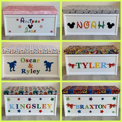 Personalised Toy Box, Custom, Bespoke, Wooden, Toy Box, Large, Toybox ...