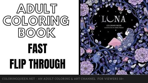 Luna Coloring Book Fast Flip Through Maria Trolle English Edition