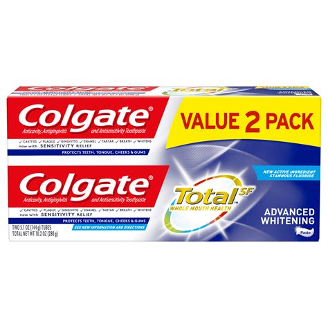 Colgate Total Advanced Whitening Toothpaste With Fluoride Multi