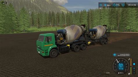 KamAZ Betonmischer Anhänger v2 0 0 0 FS25 Mod FS22 Mod