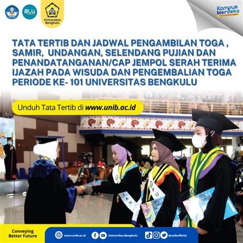 Tata Tertib Dan Jadwal Pengambilan Toga Samir Undangan Selendang