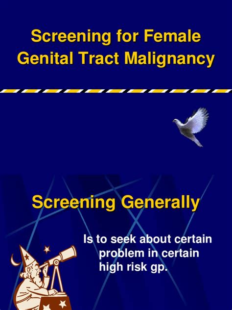 Screening For Female Genital Tract Malignancy Pdf Cervical Cancer Public Health