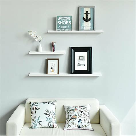 Living Room Wall Shelves Decorating Ideas