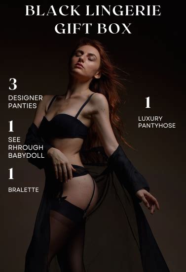 Midnight Muse Black Lingerie Gift Box Very Sexy