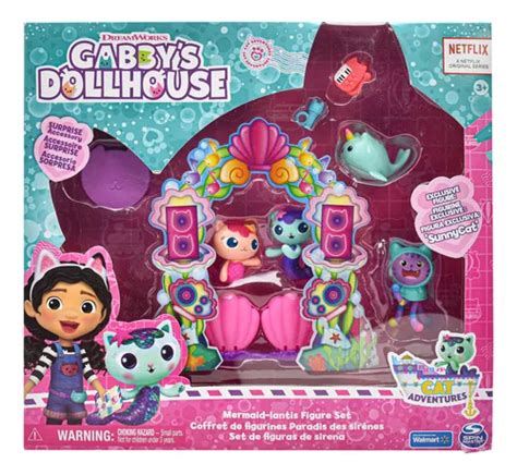 Gabbys Dollhouse Set De Figuras Sirenas Spin Master Cd Env O Gratis