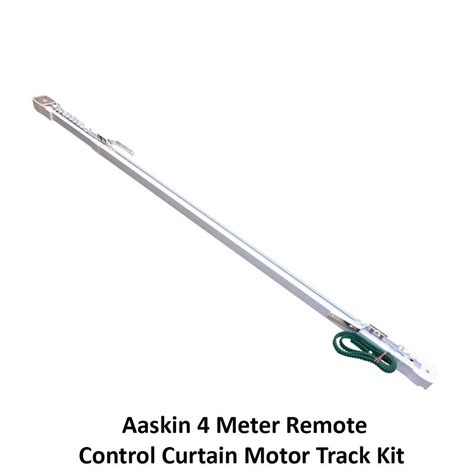 White Abs And Zinc Alloy Aaskin 4 Meter Remote Control Curtain Motor