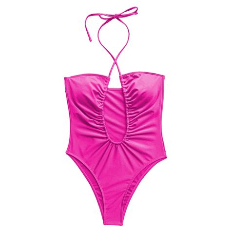 Womens Bikinis New Swimsuit Solid Color Bikini Female Sexy Swimwear